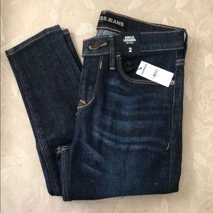 Mid rise ankle jean legging